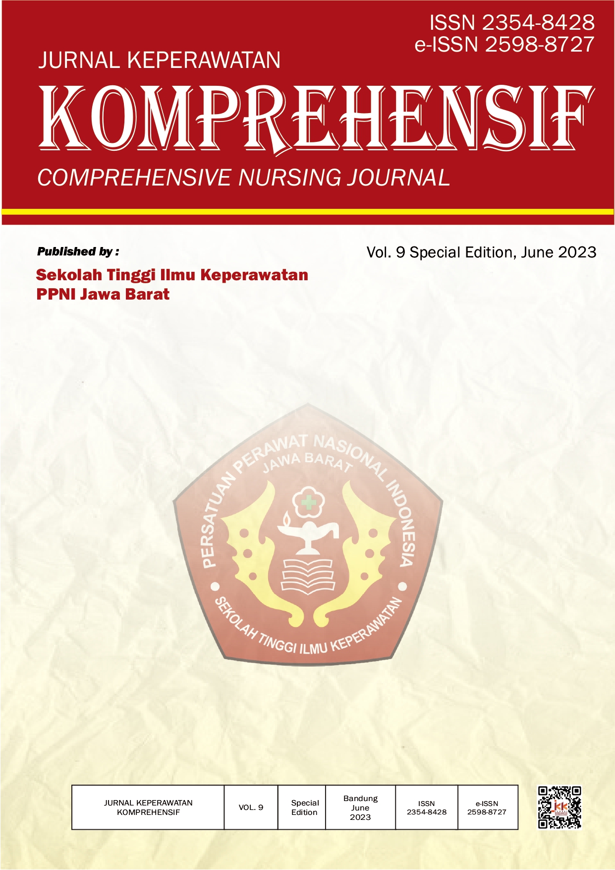 					View Vol. 9 No. SpecialEdition (2023): JURNAL KEPERAWATAN KOMPREHENSIF (COMPREHENSIVE NURSING JOURNAL)
				