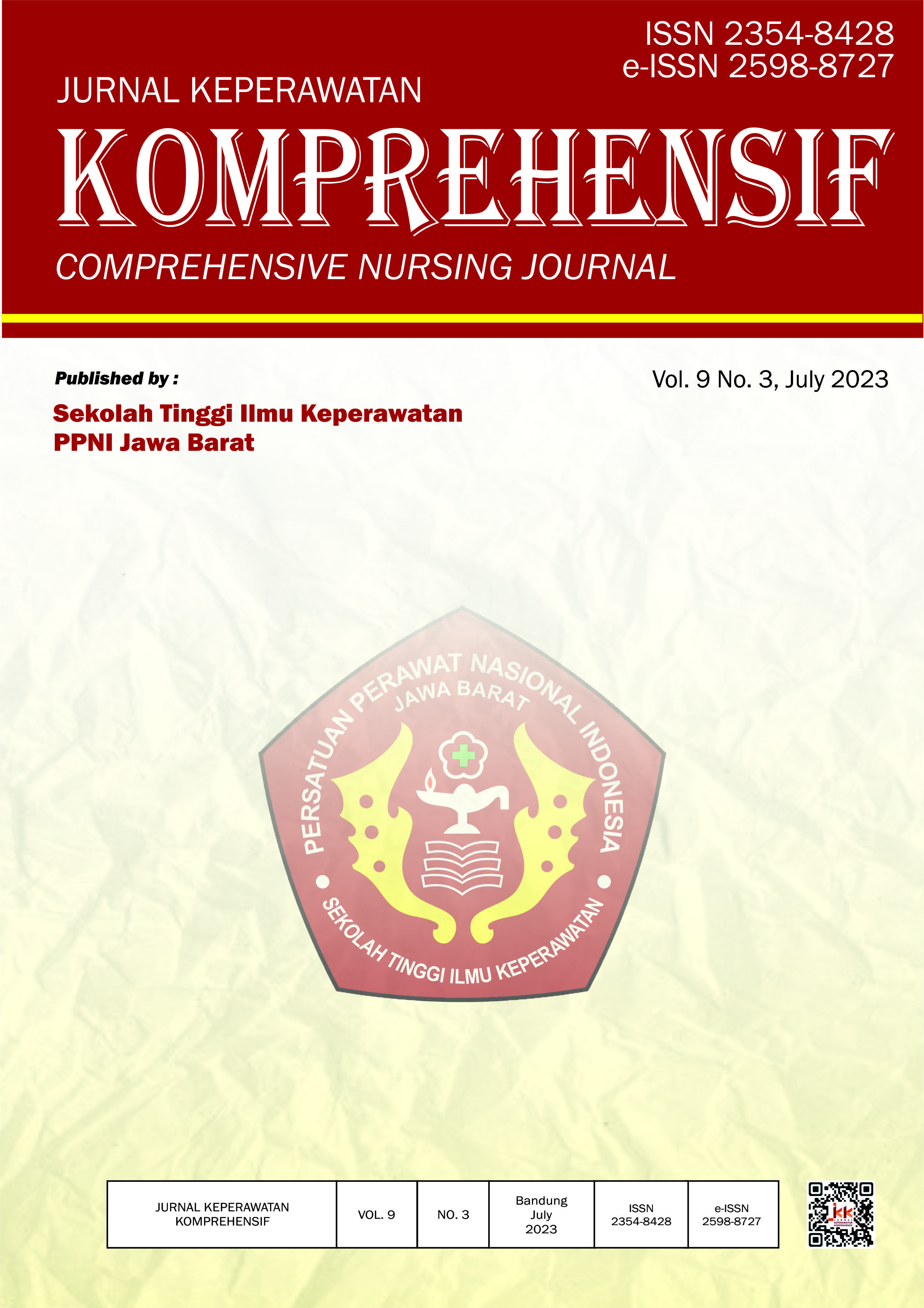 					View Vol. 9 No. 3 (2023): JURNAL KEPERAWATAN KOMPREHENSIF (COMPREHENSIVE NURSING JOURNAL)
				