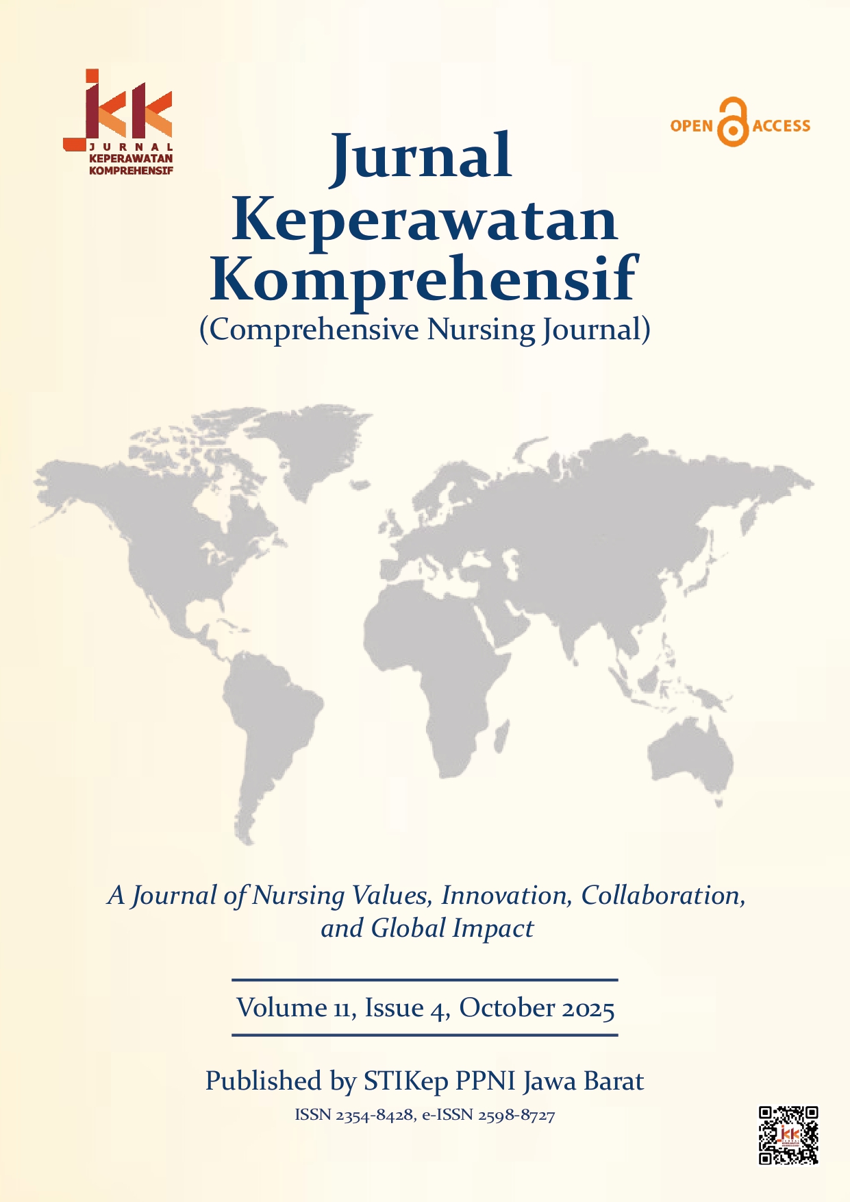 					View Vol. 11 No. 4 (2025): JURNAL KEPERAWATAN KOMPREHENSIF (COMPREHENSIVE NURSING JOURNAL)
				